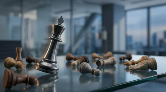 Strategic leadership vision representing agile adaptability in corporate environment