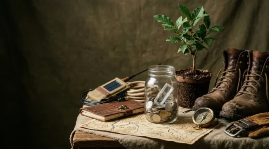 A transparent conservation ledger concept visualizing fund allocation for wildlife protection