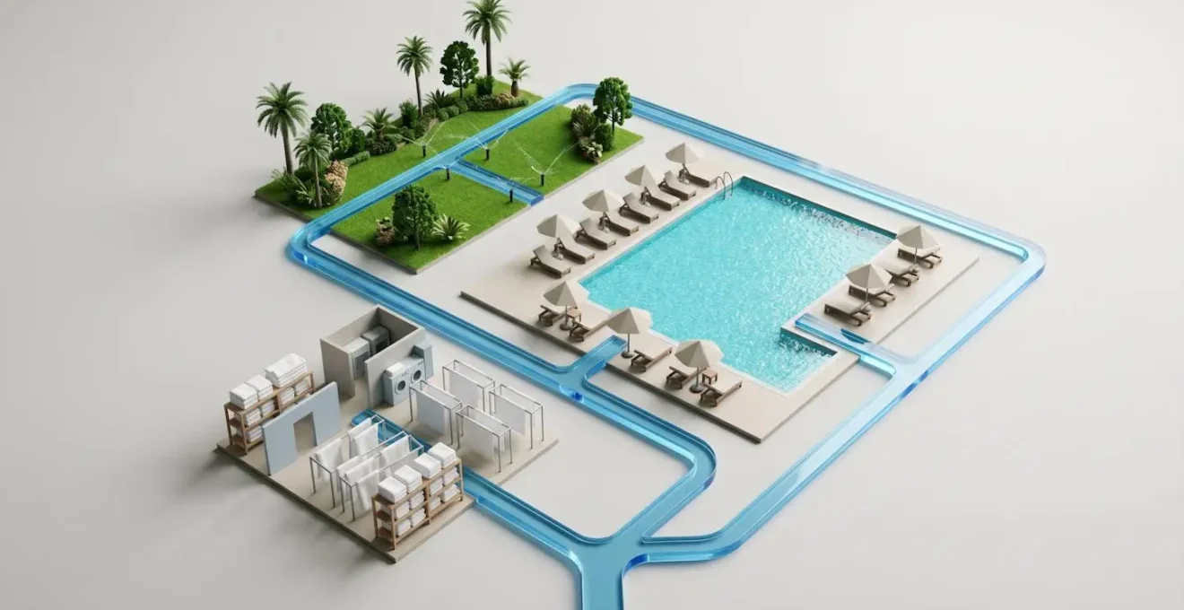The massive hidden water consumption in luxury resort amenities and operations